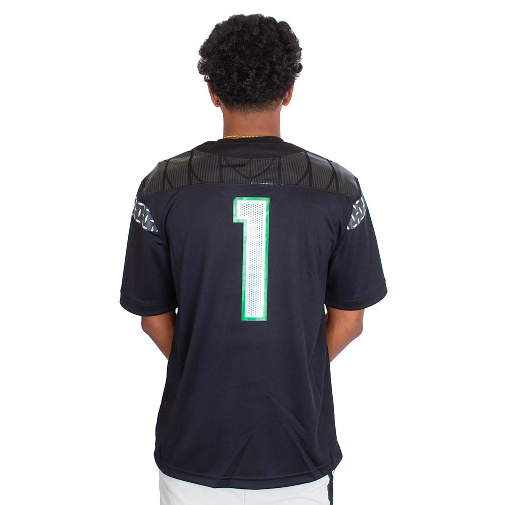 Classic Oregon O, Nike, Black, Jerseys, Men, Football, Game Day, 2024, #1, 798962